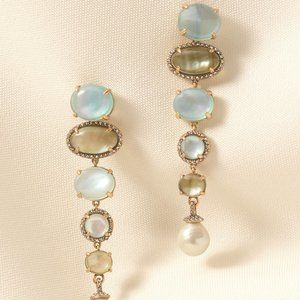 Stella & Dot Stone Linear earrings